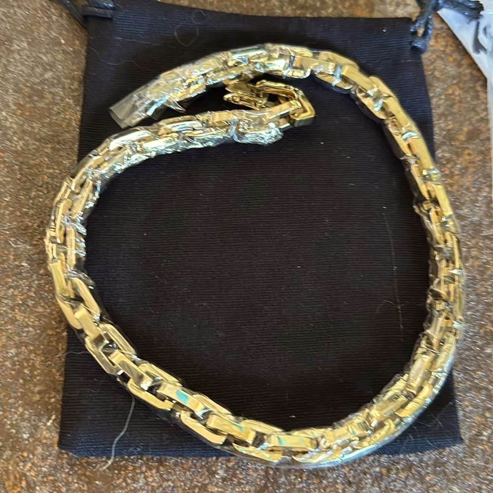 NEW EDDIE BORGO SUPRA CHAIN LINK NECKLACE AND EARRING SET